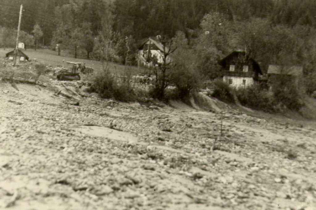 Vermurungen im Bereich der heutigen Volksschule 1965