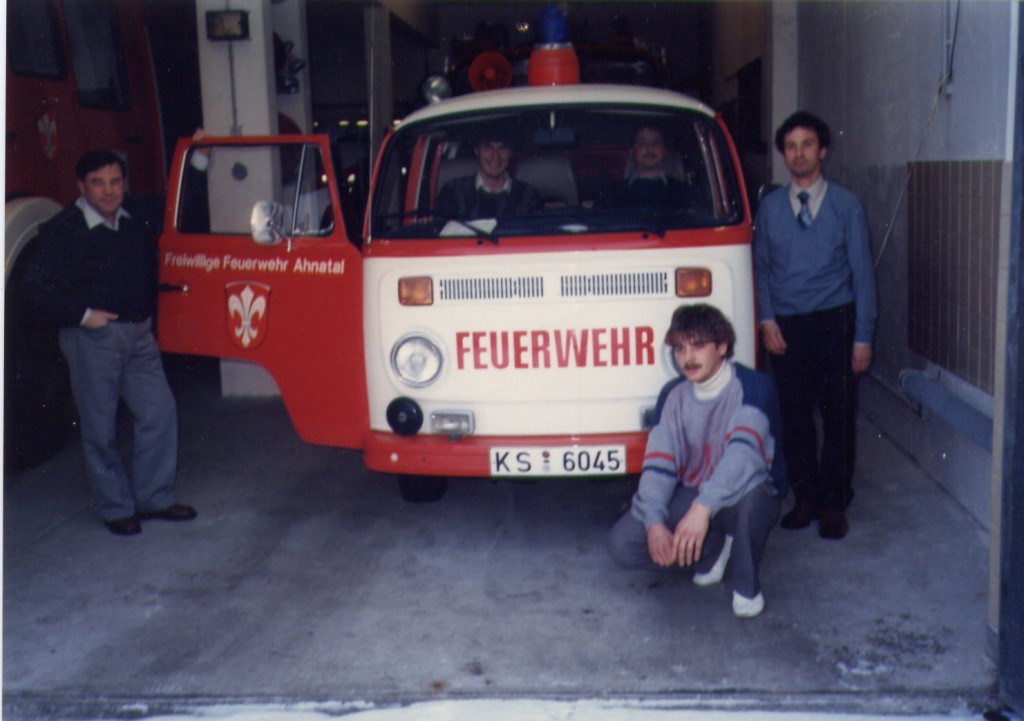 Besuch bei der Partnerfeuerwehr in Heckershausen (1986)