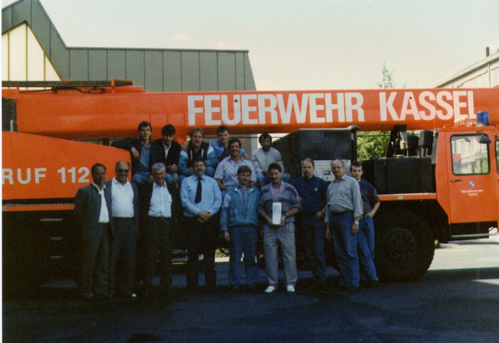 Besuch bei der Berufsfeuerwehr Kassel 1990