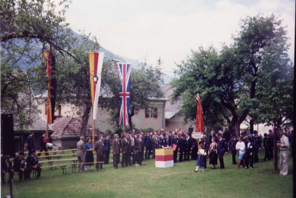 Festakt 100 Jahre FF Lind im Pfarrgarten